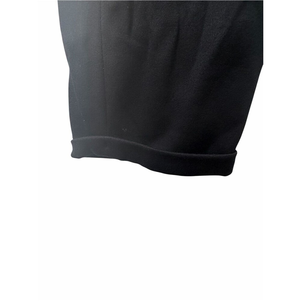 NWT Vintage Y2K Jil Sander Staight Leg Cuffed Knit Pants size 42/US8 Black Crop - Picture 3 of 10